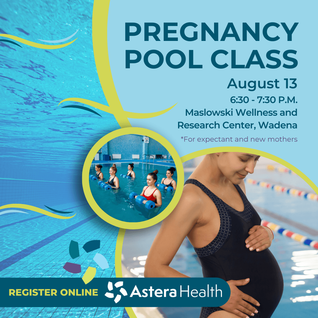 Pregnancy Pool Class Aug. 13 Astera Health