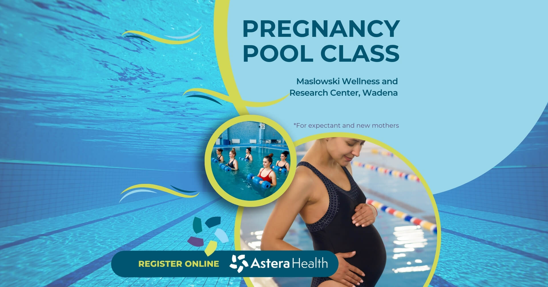 aquatic therapy pregnancy pool class astera health wadena mn maslowski wellness and research center rehab services