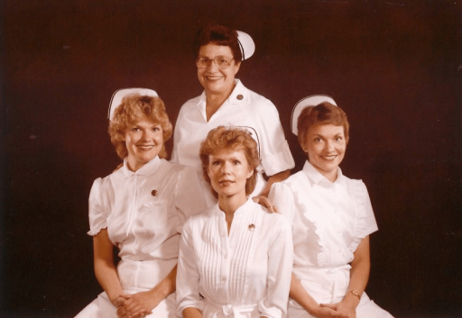 Frannie and her three daughters who all became registered nurses. Astera Health Wadena MN high school scholarship