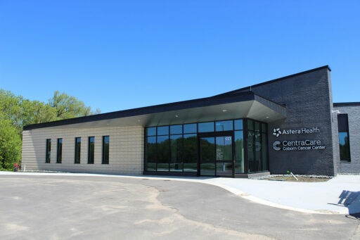 Astera Health/CentraCare Coborn Cancer Center Front Entrance