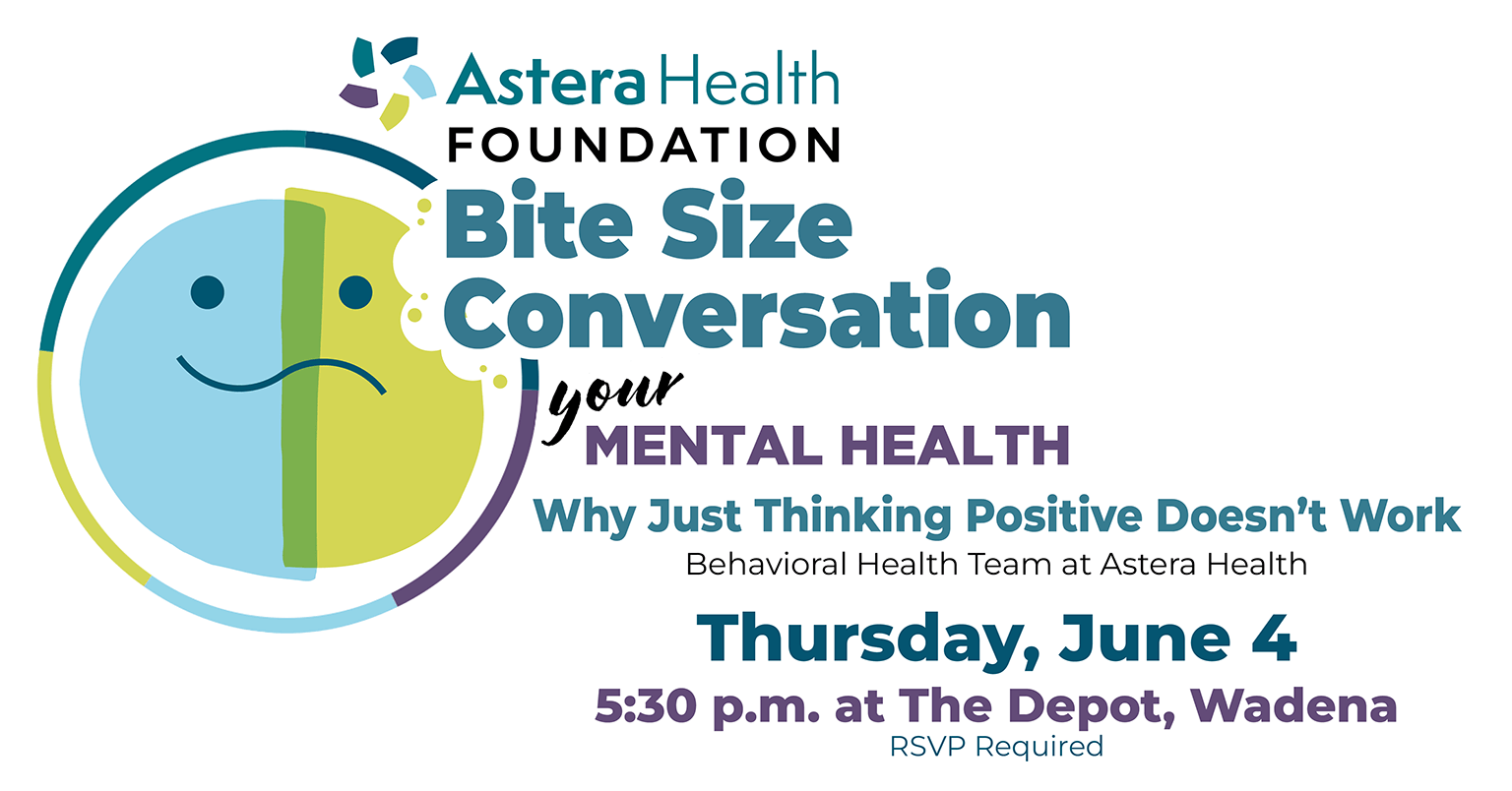 Event details for Bite Size Conversation - Your Mental Health: Why Just Positive Thinking Doesn't Work